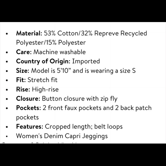 💜Time and True Women’s Knit Capri Jeggings - Picture 8 of 8